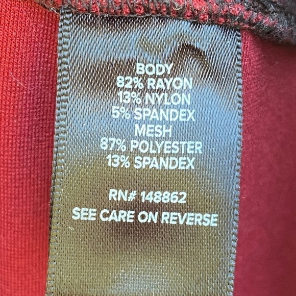 Torrid Pants Pull On Comfort Red Black Check Pattern Size 0 (Large) - Picture 9 of 12